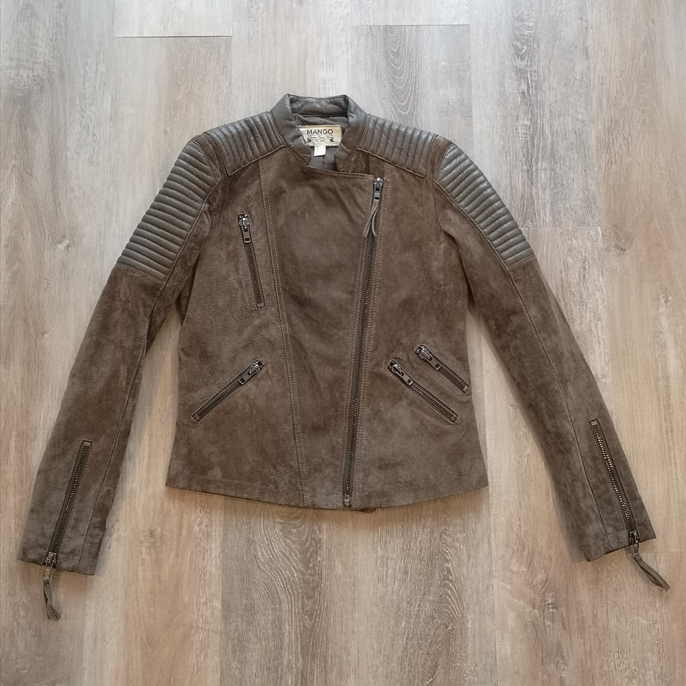 Brown Moto Suede Jacket